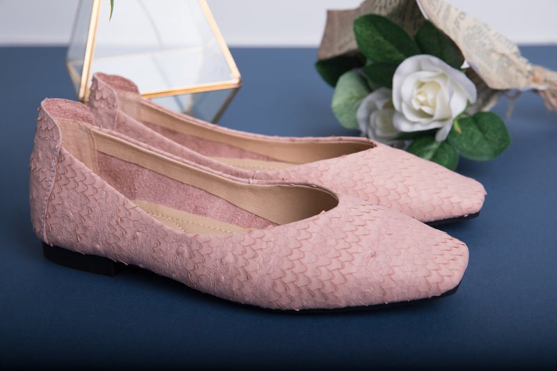 AUSTRALIAN SHEPHERD® Women Leather Square Toe Ballet Flats Serena插图
