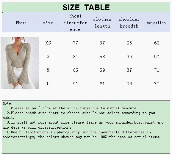 Women’s Fall and Winter Long-sleeved Tops, V-neck Sexy Slim Striped Women’s Tops, Long-sleeved T-shirt Knitted Bottoming Shirt插图