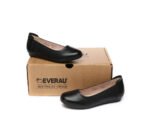 ugg-boots-everau-women-leather-round-toe-black-work-ballet-flats-fern-1