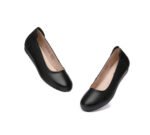 ugg-boots-everau-women-leather-round-toe-black-work-ballet-flats-fern-1