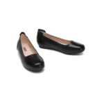 ugg-boots-everau-women-leather-round-toe-black-work-ballet-flats-fern-1