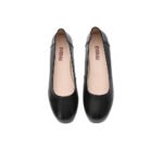 ugg-boots-everau-women-leather-round-toe-black-work-ballet-flats-fern-1
