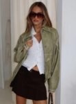 Jaxton Faux Leather Jacket Taupe缩略图 0-modelinfo-saskia-us2_87a3dd6c-56c2-4699-ac84-6daaaebdfae1