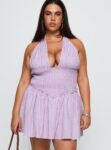 Attracted Halter Mini Dress Purple Stripe Curve缩略图 1-modelinfo-shay-us14_d187ffe6-fc80-45a7-a18f-f47dd601c205