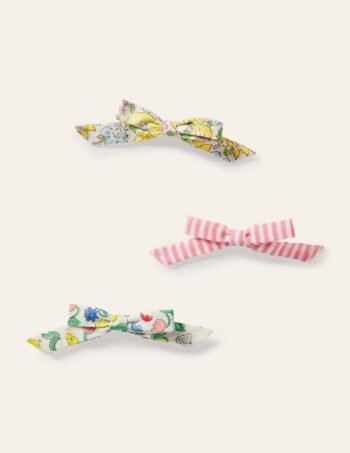 Bow Hairclips 3 Pack-Multi Floral