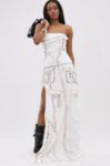 COVER STAR DENIM MAXI DRESS缩略图 24JWHJ7791WHITE1