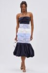 LOST IN THE CITY LAYERED POPLIN MIDI DRESS缩略图 24JWX10226BLUE-MULTI1