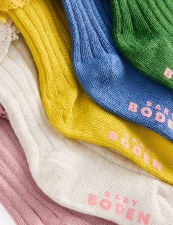 5-Pack Baby Frilly Socks-Multi