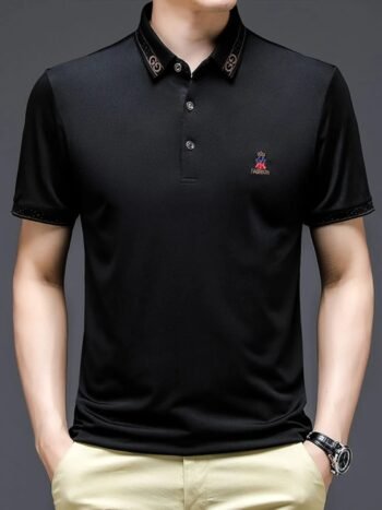 Men's Plus Size Breathable Short Sleeve Polo