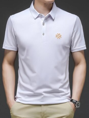 Men's Plus Size Breathable Short Sleeve Polo