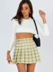 LONA-MINI-SKIRT-GREEN-MULTI