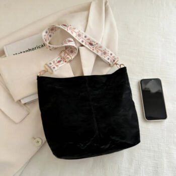 Floral Adjustable Strap Shoulder Bag