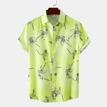 Men's Plus Size Short Sleeve Hawaiian Shirt