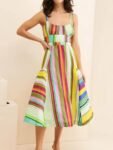 Colorful Striped Spaghetti Strap Midi Dress缩略图 925a4dec-830e-43b1-a9ff-2a16326bc97d-Max-Origin