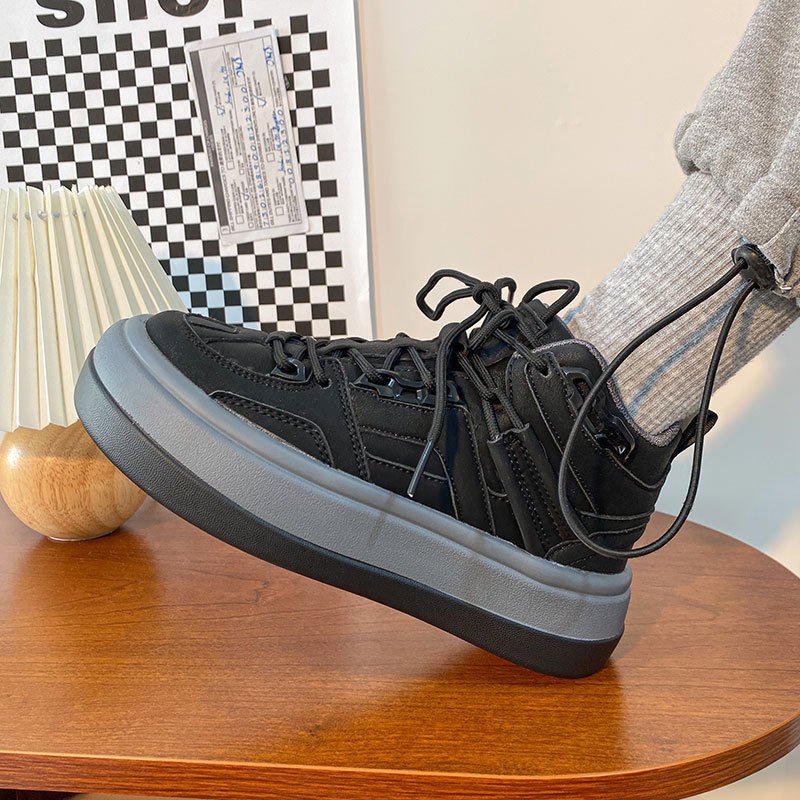 Retro Niche Design Womens High Top Sneakers插图2