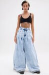 IN CHARGE WIDE LEG DENIM PANT缩略图 AKOSE2410042LIGHT-BLUE-DENIM1