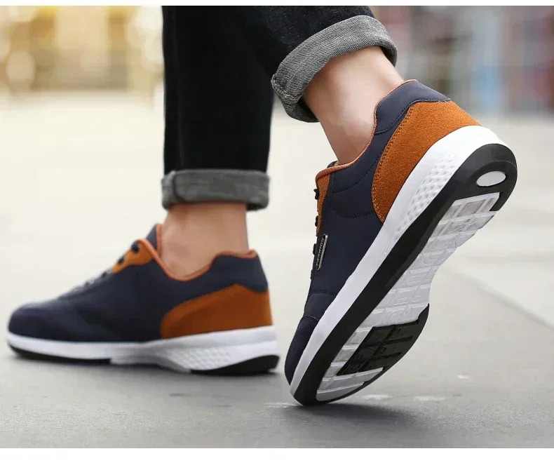 Leather Men Shoes Sneakers Trend Casual Shoe Comfortable Breathable Leisure Male Sneakers Non-slip Footwear Men Sports Shoes插图13
