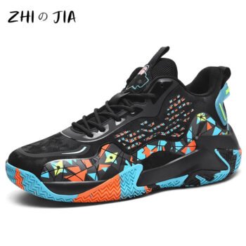Extra Large High Quality Leather Sports Leisure Shoes Men Non slip Durable Basketball Shoes Fashionable Trendy Running Footwear