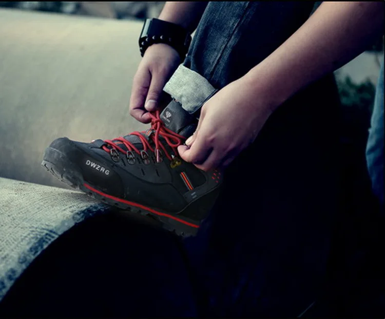 2025 Men Outdoor Ankle Boots Waterproof Sports Shoes Mountain Climbing Classic Footwear Leather Sneakers Hiking Boots Fashion插图9