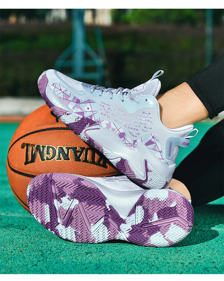 Extra Large High Quality Leather Sports Leisure Shoes Men Non slip Durable Basketball Shoes Fashionable Trendy Running Footwear插图23