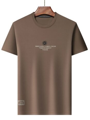 Men's Plus Size Round Neck Short Sleeve T-Shirt