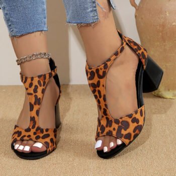 Peep Toe Block Heels Sandals