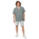 Grey_Palm_button_hawaiian_shirt_Tropical_Seas_Clothing