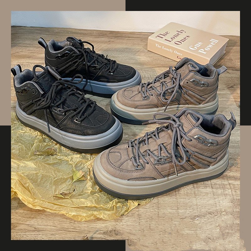Retro Niche Design Womens High Top Sneakers插图10