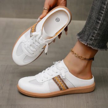 Round Toe Platform Sneakers