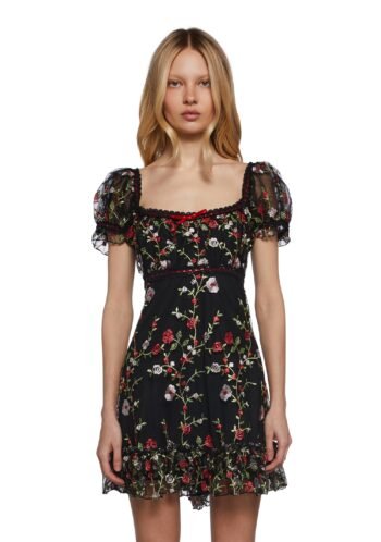 Romantic Words Babydoll Dress (Fairfax)