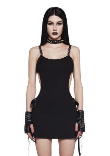 Macabre Rendezvous Mini Dress (Fairfax)