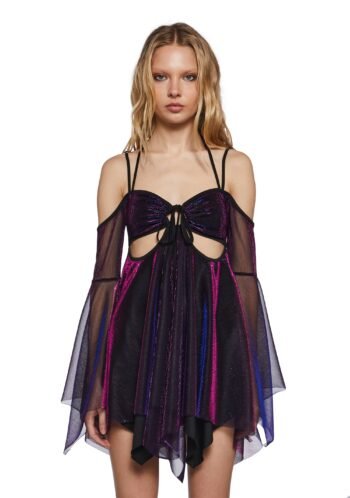 Lightning In A Bottle Mini Dress - Iridescent (Fairfax)