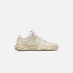 MHA12FW715_WHTMaisonMargielaWayneOriginalSoleCrackingLeatherLowTopSneakerWhite_1585