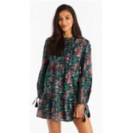 Allison New York Gemma Mini Dress Brick Print Size small缩略图 m22502273928_1