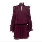Parker Elliana Mini Dress In Cordovan Size Medium缩略图 m31609603036_1