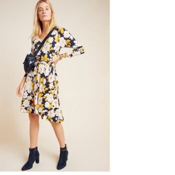 Anthropologie Angelique Wrap Mini Dress size S new with tag