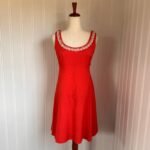 Vintage 50s/60s Coquette Orange Mini Dress S缩略图 m41216557572_1