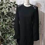 Zara Black Studded Mini Dress Small