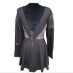 Stella & Jamie Rio Leather Black and Silver Dress Rio
