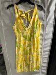 NWT Lilly Pulitzer Yellow Tie Back Sundress Cotton Swing Dress Above Knee XS
