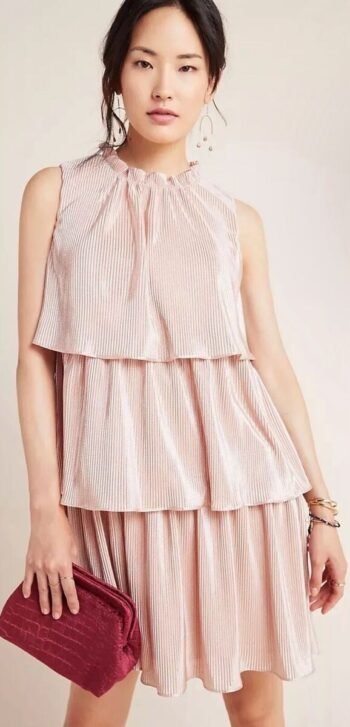 ANTHROPLOGIE Ro & De Estelle Tiered Tunic Dress