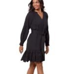 Rails womens dress XL Saylor black eyelet ruffle hem witchy mobwife 298 NWOT缩略图 m83896485155_1