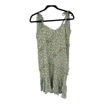 ASTR the Label dress Eastwick floral ruffle asymmetrical mini Large L NEW